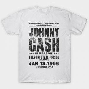 Johnny Cash Concert Tee - Black tee shirt