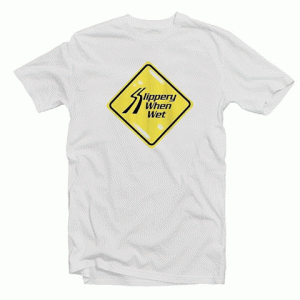 Bon Jovi Slippery When Wet White Unisex tee shirt