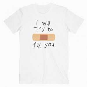 Coldplay I will Try To Fix You tee shirt