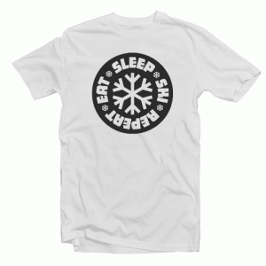 Eat Sleep Ski Repeat tee shirt