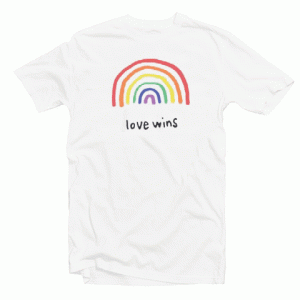 Love Wins Rainbow tee shirt