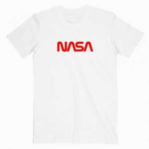 Nasa Logo Font tee shirt