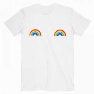 Rainbow Boobs tee shirt