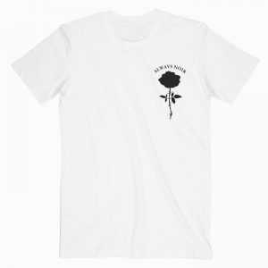 Rose Always Noir tee shirt