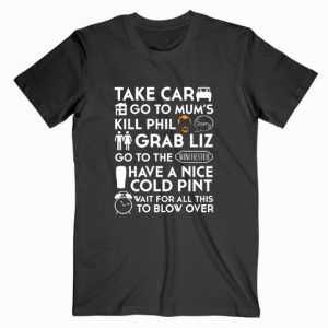 Shaun Of The Dead The Plan tee shirt