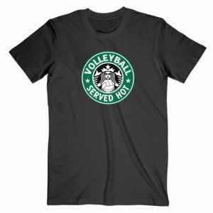Volley Ball Served Hot Starbucks tee shirt