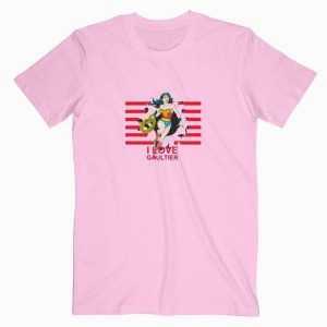 Wonder Woman I Love Gaultier tee shirt