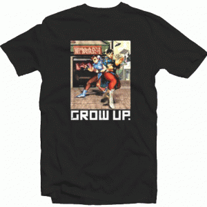 Chun Li Street Fighter Grow Up tee shirt