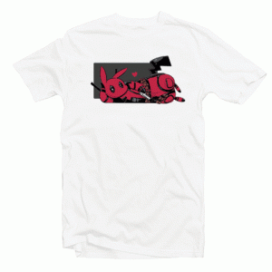 Pika Pool Red tee shirt