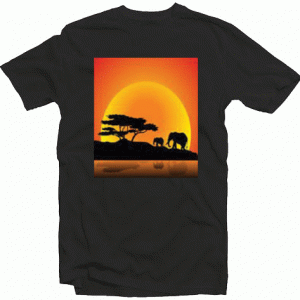 Proud African Savannah Wildlife tee shirt