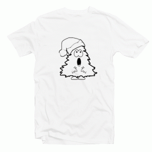 Santa Devouring His Cookies tee shirt