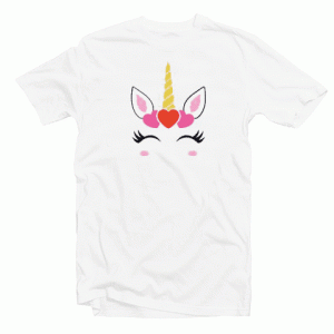 Unicorn Head SVG tee shirt