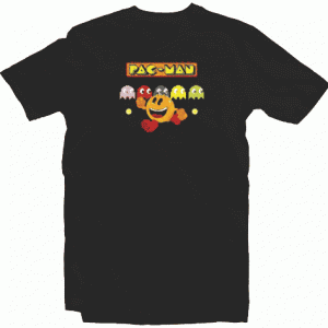 Yellow Glutton pacman Unisex Adult tee shirt