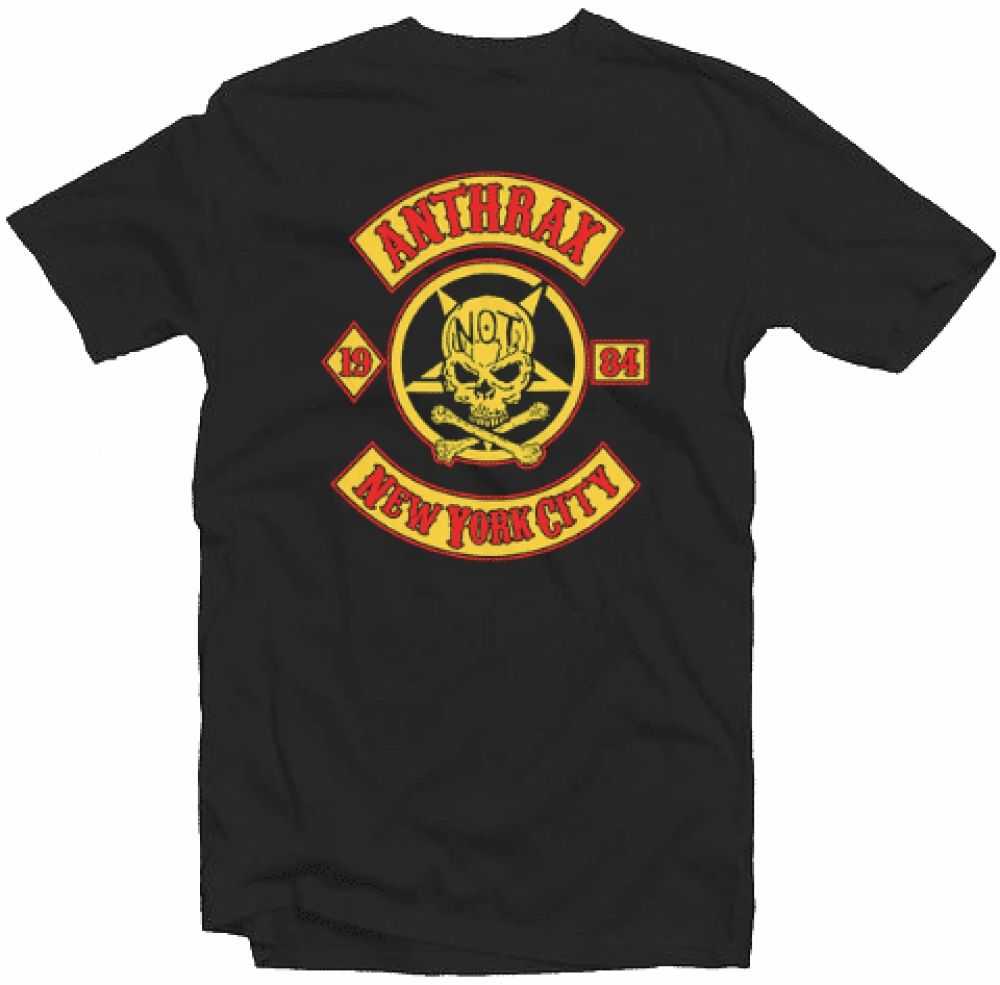 T-shirt Anthrax 1981 Crest New York NY - Taille Small, Noir, 100% Coton, Neuf Avec étiquettes