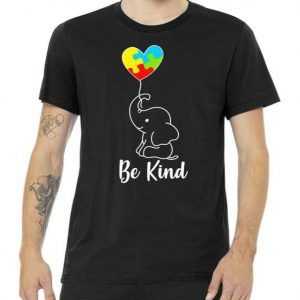 Autism Awareness Be Kind Elephant tee shirt