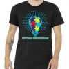 Autism Awareness Puzzle Light Bulb tee shirt