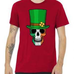 Cool St. Patricks Day Irish Skull Premium tee shirt