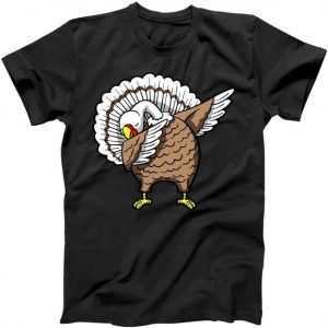 Dabbing Turkey Funny Thanksgiving Day tee shirt
