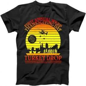 First Annual WKRP Thanksgiving Day Turkey Drop Retro tee shirt