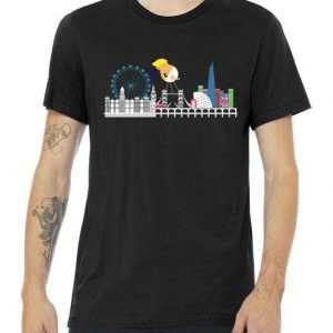 Fly Baby Trump Over City Tee Shirt