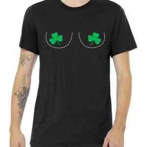 Funny Boob Novelty Shamrocks tee shirt