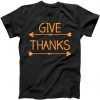 Give Thanks Arrows Heart Thanksgiving tee shirt