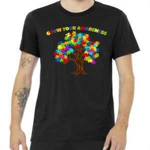Grow Your Awareness Autism Puzzle tee shirt