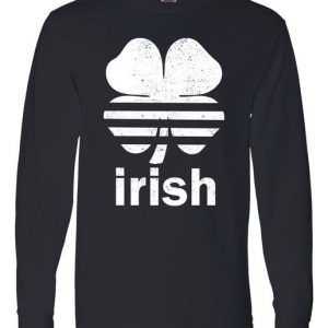 Irish Clover Soccer Logo St. Patricks Day Long Sleeve tee shirt