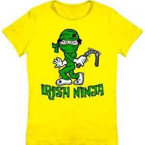 Irish Ninja St. Patricks Day Funny Women's tee shirt
