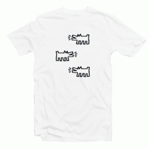 Keith Haring Barking Dogs tee shirt