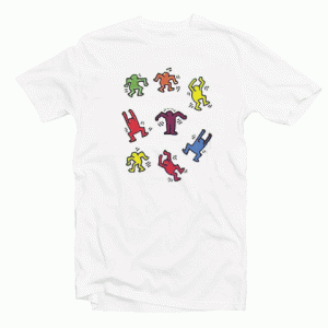 Keith Haring Design Art tee shirt