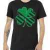 Lucky Irish American Clover Flag tee shirt