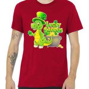 Lucky-Saurus St Patrick's Day Premium tee shirt