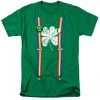 Lucky Suspenders Kiss Me I'm Irish St. Patrick's Day tee shirt