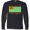 Make St. Patrick's Day Great Again! Irish America USA Clover Flag Long Sleeve tee shirt