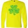 Mash-Up Irish Clover Long Sleeve tee shirt