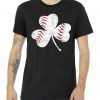 Shamrock Clover Leaf Baseball tee shirt