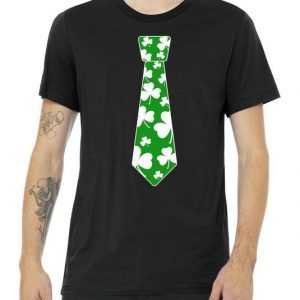 Shamrock Irish Clover Party Tie tee shirt