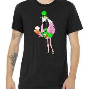 St. Patrick's Day Flamingo tee shirt