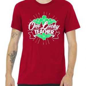 St. Patrick's Day One Lucky Teacher tee shirt