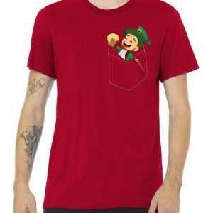 St. Patrick's Day Pocket Leprechaun Beer tee shirt