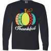 Thankful Floral Pumpkin Long Sleeve tee shirt