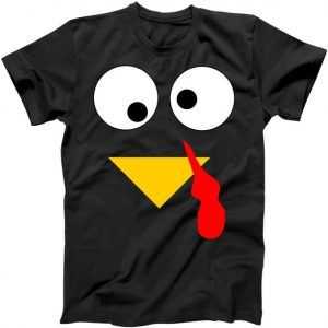 Turkey Face Gobble Thanksgiving tee shirt