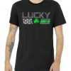 Vintage Lucky Shamrock Racing Flag Premium tee shirt