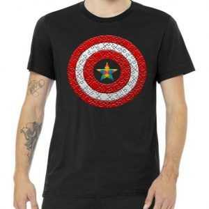 Autism Awareness Star Hero Shield tee shirt