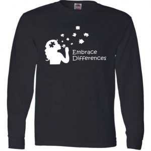 Embrace Differences Long Sleeve tee shirt