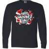 Happy Valentine's Day Love Hearts Logo Long Sleeve tee shirt
