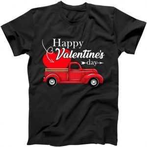 Happy Valentines Day Truck Full Of Hearts tee shirt
