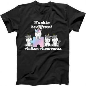 It's Ok To Be Different Autism Unicorn Puzzle tee shirt