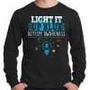 Light It Up Blue Autism Puzzle Bulb Long Sleeve tee shirt